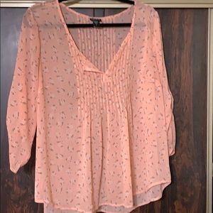 Peach color blouse